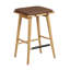 Ensemble de 2 tabourets de bar en bois à hauteur de comptoir avec coussin amovible en cuir-871875439-847064336-868643923