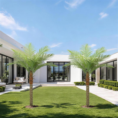 Faux Palm Tree with Realistic Leaves for Indoor and Outdoor Deor