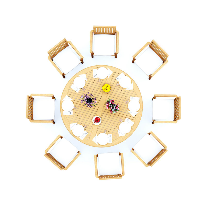 Ensemble repas extérieur Lua, 8