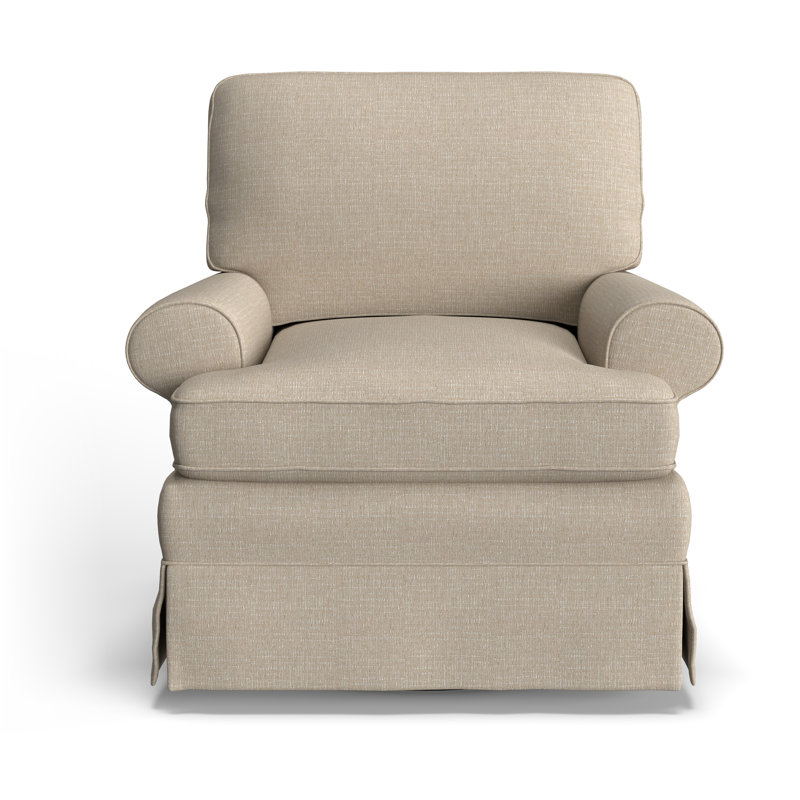 Tomi Allenford 39.5" W Swivel Armchair, Radical Porcelain Performance