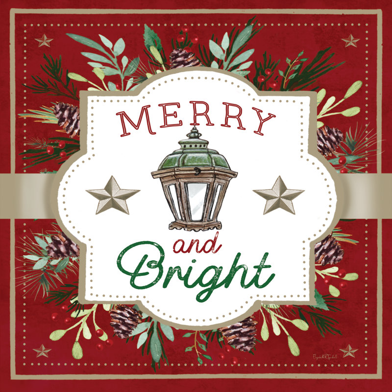 Winterbury «Merry and Bright» par Elizabeth Tyndall, H 12 po x l 12 po