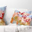 Coussin lombaire floral de jolies fleurs dans un coussin solaire