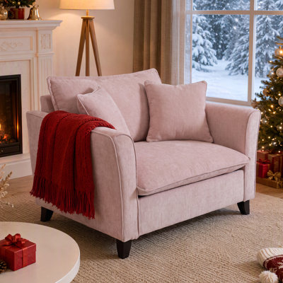 Fauteuil d'appoint simple avec accoudoirs profonds Aldora