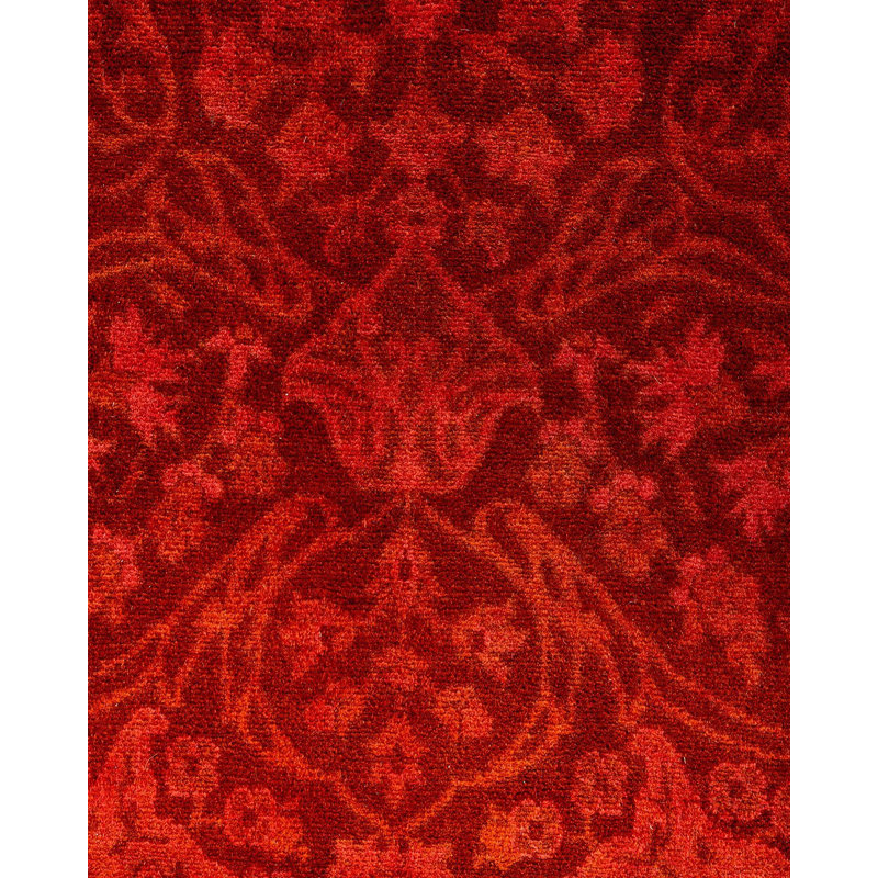 Tapis de couloir surteint orange / noir 3 pi x 8 pi 3 po One-of-a-Kind