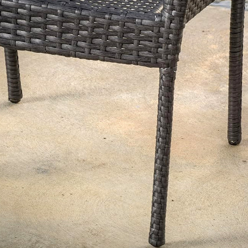 Littleton Pe Wicker Stacking Chair 1Pc, Gray