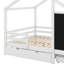 Lit double complet avec tableau noir et tiroirs de rangement - Deux options d'assemblage pour une configuration flexible