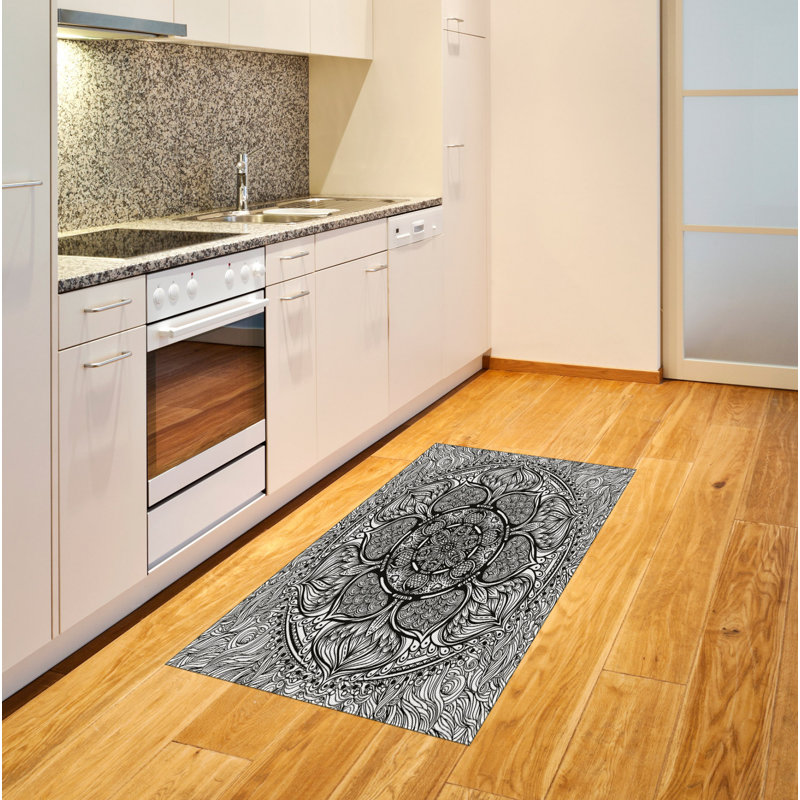 Ethnic High Density Long Fiber Poly Threads Decorative Area Rug Carpet, Rectangle 2'7" x 5'