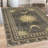 Mairn Sun and Moon High Density Long Fiber Poly Threads Decorative Area Rug Carpet-673515127