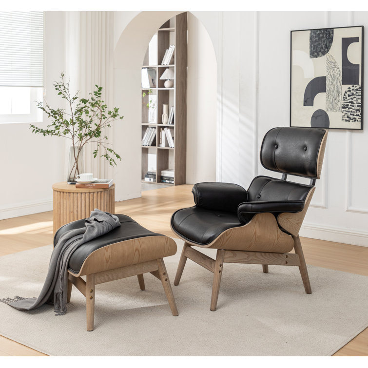 Jeseka Tufted Lounge Chair and Ottoman
