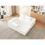 Canapé Cloud, méridienne en L, chenille innovante, siège profond, canapé modulaire à cinq coussins, chenille blanche modulaire, sans assemblage, facile à restaurer, compression à vide-1111006974-1111006960