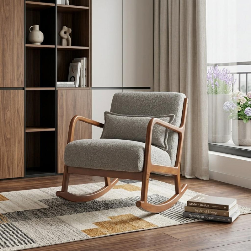  Fauteuil rembourré gris