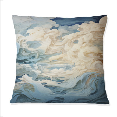 Clouds Whispers Of Clouds III - Clouds Printed Throw Pillow