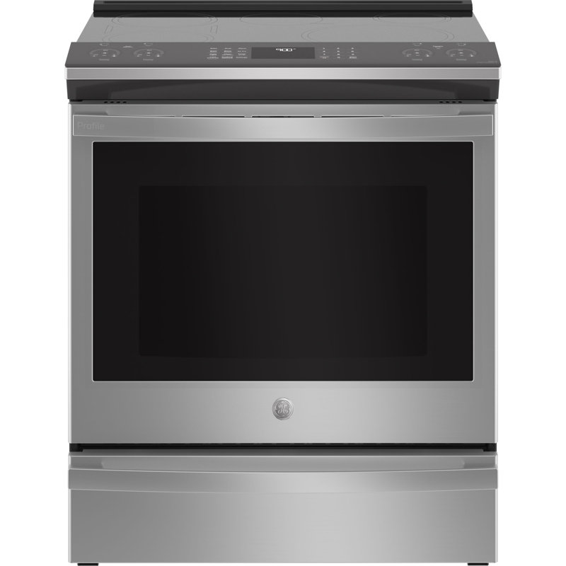 GE Profile Smart Appliances 30" 5.3 cu. ft. Smart Slide-in Induction Range with Convection Oven, Stainless Steel