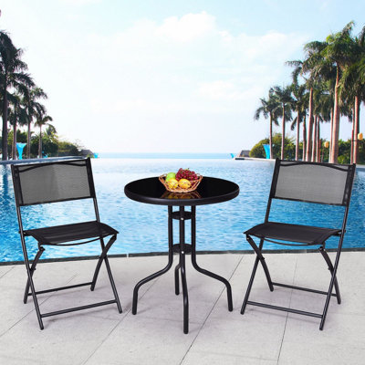 Capucina Backyard 3 Piece Bistro Set