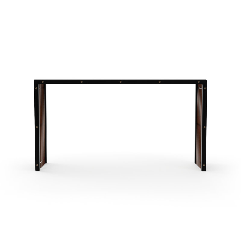 PINSTRIPE DARK CONSOLE TABLE