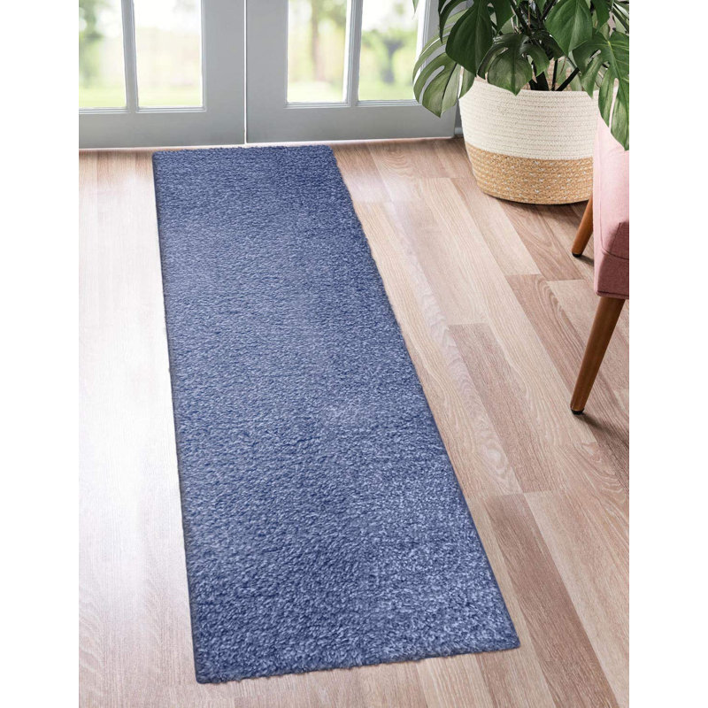 Tapis pour porte d'entrée antidérapant Ceeva, Bleu