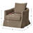 32" Wide Down Fill Upholstered Slipcovered Swivel Barrel Armchair-10692114