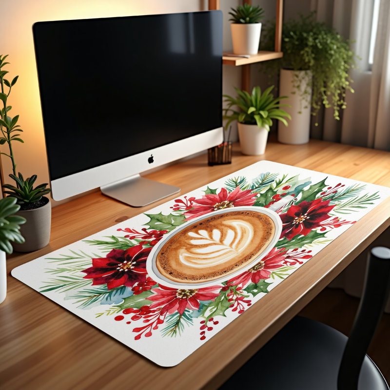 Polyester Desk Pad, 14.4x12.1