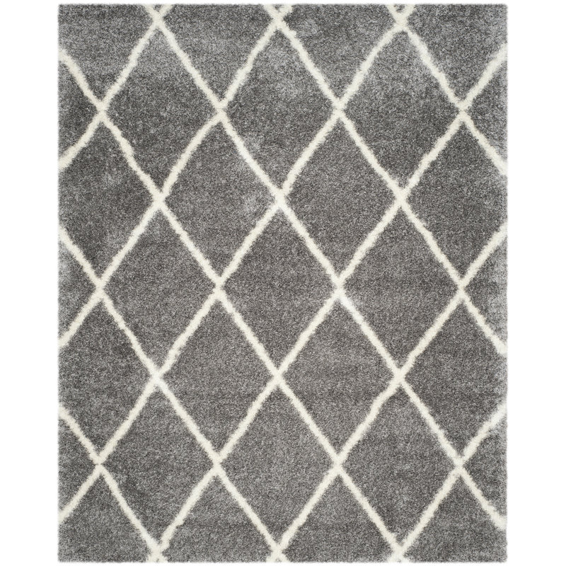 Amhold Shag Performance Geometric Rug, Rectangle 8' x 10'