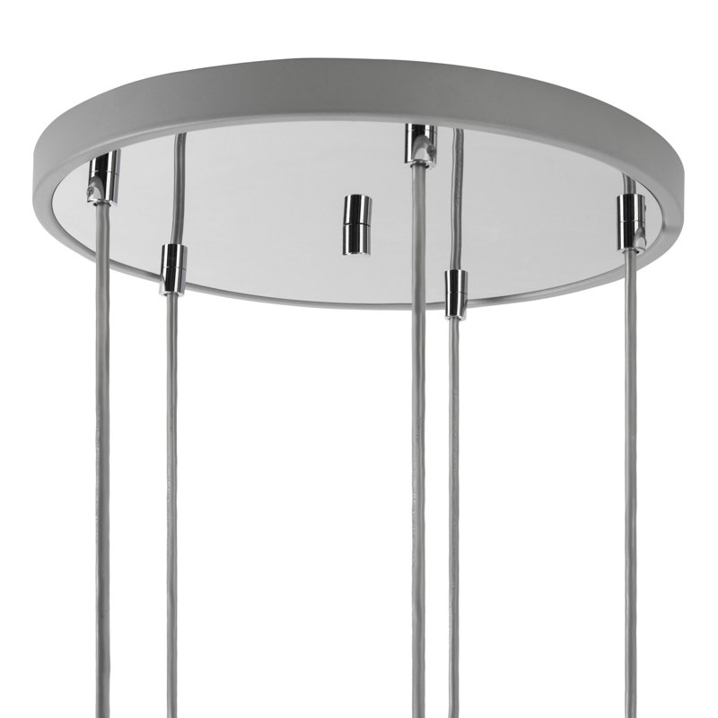 Luminaire suspendu cylindre grappe 5 lumières Brynn