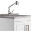 Cardinal - Armoire à linge 28 po avec robinet et évier en acier inoxydable - blanc