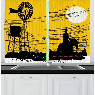 Pointed Kitchen Curtain