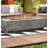 Rectangle Concrete Smokeless Fire Pit Table