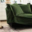 Housse à 2 places avec housse convertible, chenille, coussins moelleux, housse amovible de style élégant en chenille, siège confortable