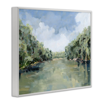 Serene Reflective Nature Framed Giclee, design by Meredith Howse
