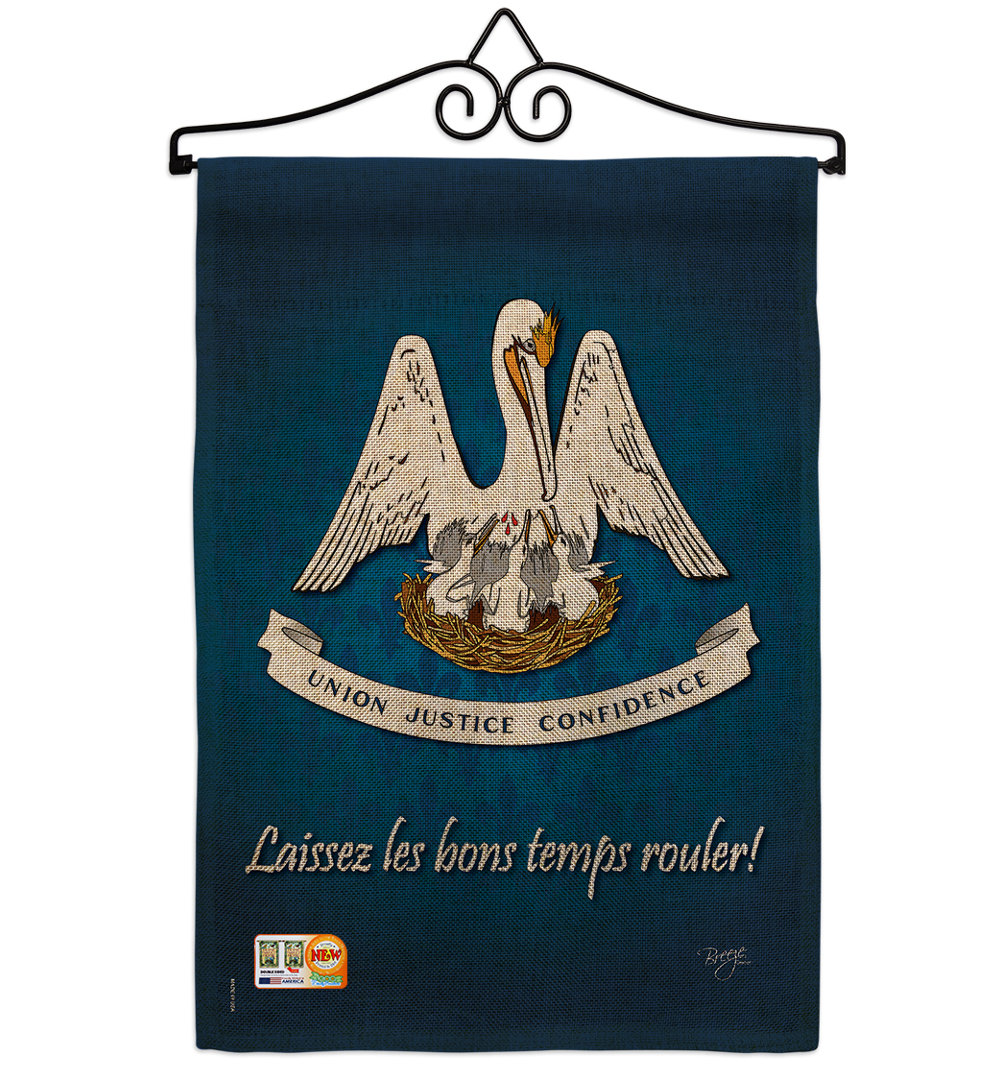 Double Sided 18.5'' H x 13'' W Burlap Animal Garden Flag Breeze Decor