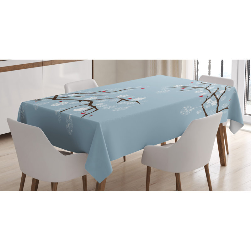 Snowy Trees Tablecloth, 84" x 60"