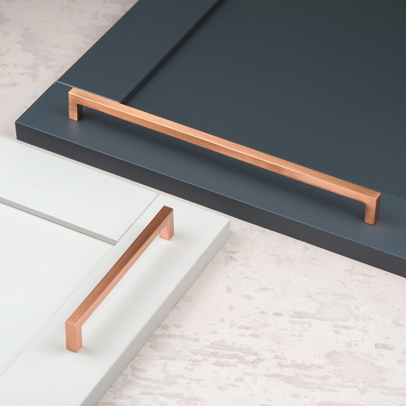 Satin Copper Square D-Bar Handles , 320mm