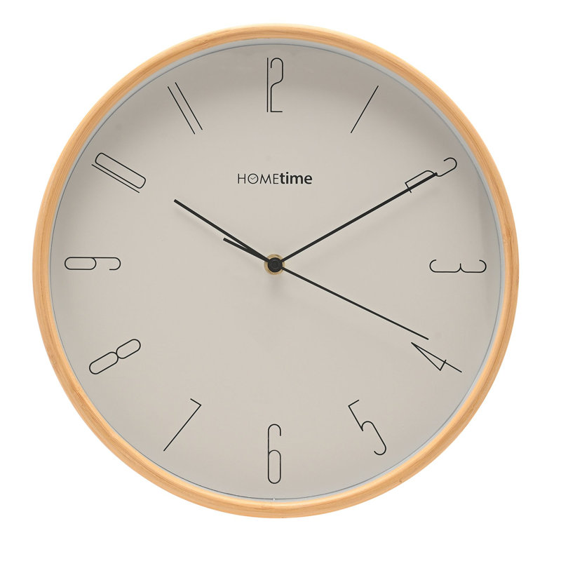 Wall Clock, Gold/White