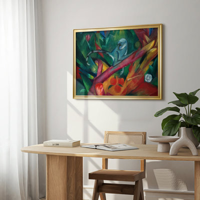 The Monkey (Das Äffchen)-Franz Marc-Framed Gallery Wrapped Canvas-1912