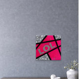 Lol-Pink Print by Eddie Bruckner