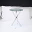 Table de salle à manger ronde, table de salle à manger en verre de 35,5 po avec pieds en métal, table de cuisine moderne pour la maison, salle à manger-1843688475-1843688469