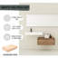 Armoire de salle de bain 30 po avec lavabo en résine - Intérieur spacieux et matériaux de construction élégants