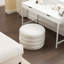 Repose-pieds rond avec repose-pieds en velours-1415130693