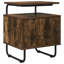 40 cm W Galvanised Steel Bedside Table-1890073233