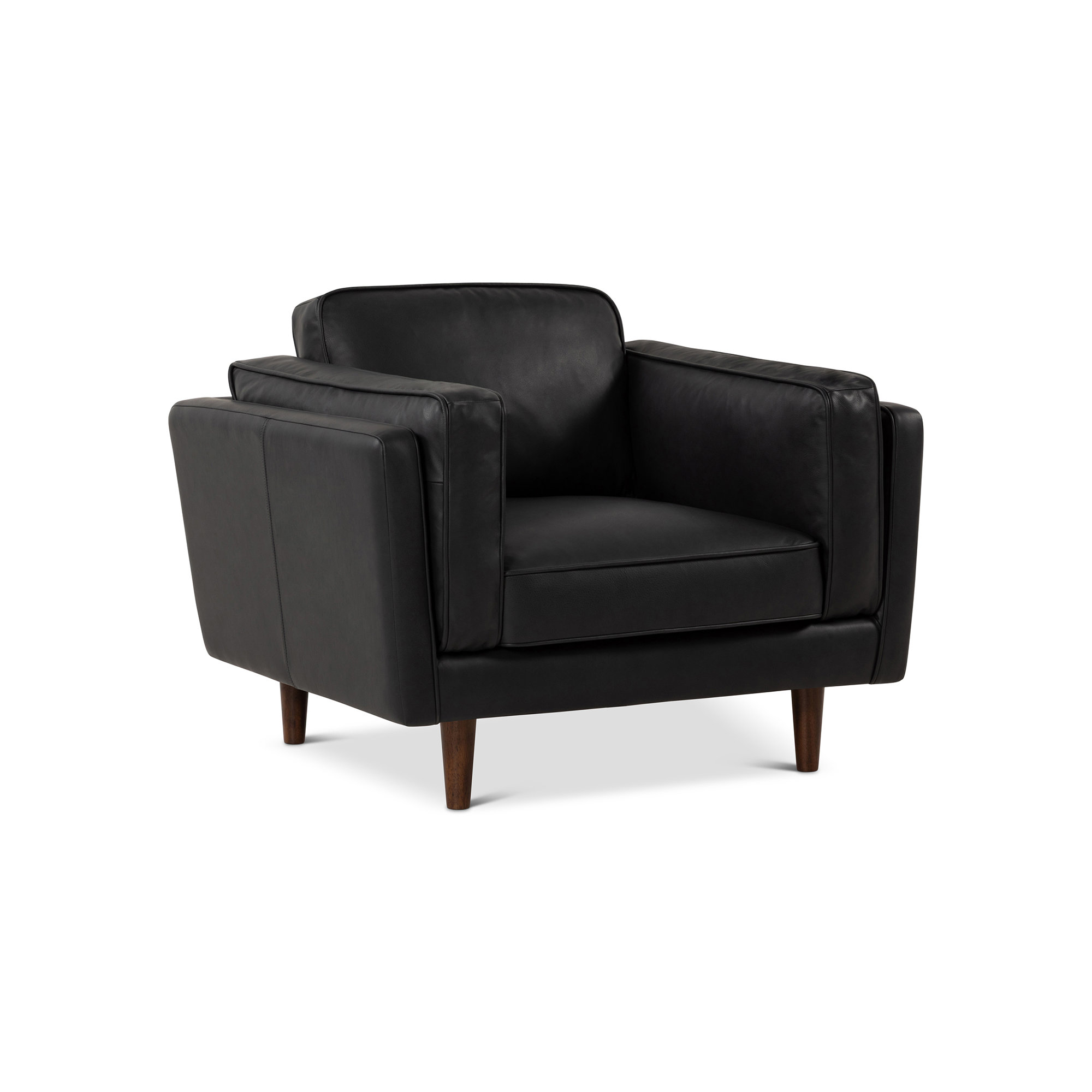 Noria Accent Chair - Dark Brown, Black