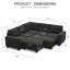 Lit modulaire en velours avec rangement et repose-pieds pour le salon-1195655264