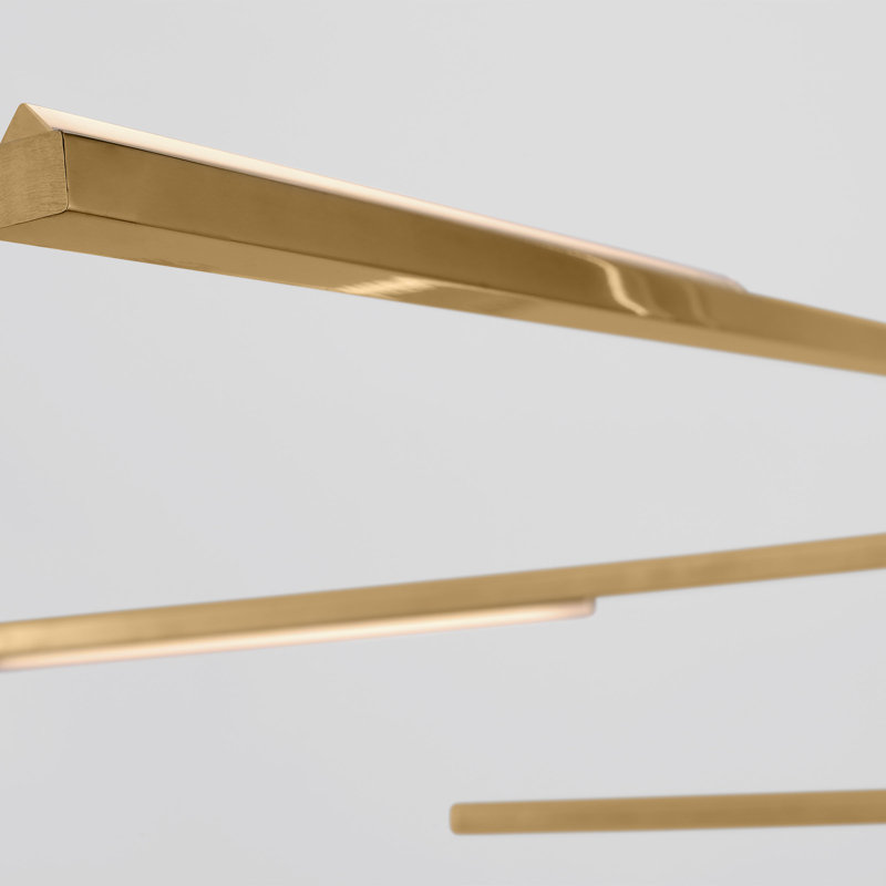 Sean Lavin 7 light Chandelier in Natural Brass finish., Bronze
