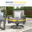 Patio Swivel Chairs With 360-Degree Rotating