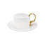 Cup and Saucer (Round with Fork Handle)