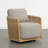 Linen-like Upholstered Swivel Accent Chair-122091994