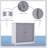 kleankin Pedestal Sink Storage Cabinet, Vanity Base Cabinet, Under Sink Bathroom Cabinet