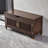 Solid Rubberwood Shoe Cabinet with Seating Function-1981592976