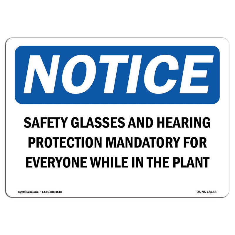 Lunettes de sécurité et protection auditive