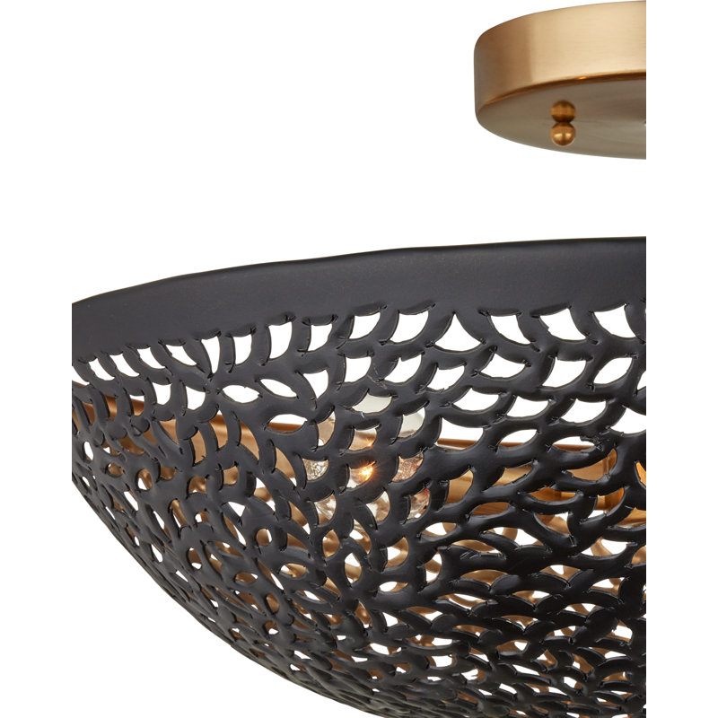 Plafonnier semi-encastré 3 lumières Jali