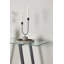 Daimarely 40cm Glass Top Console Table